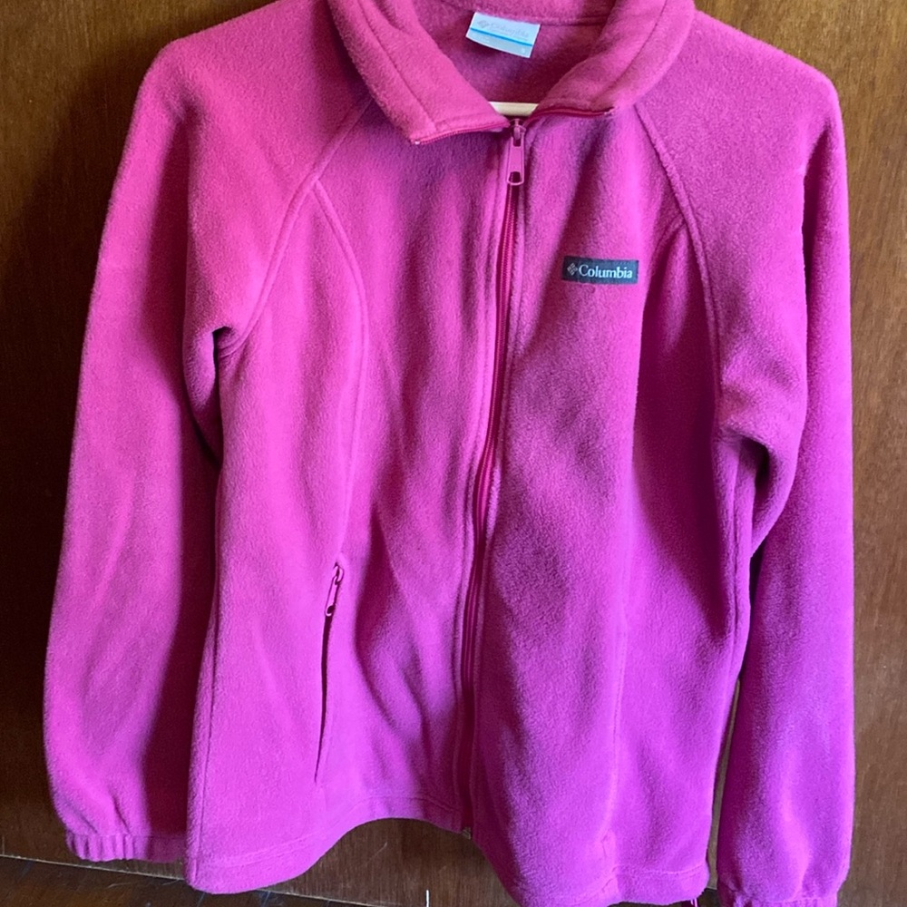 Women’s Columbia Small Hot Pink Fushia Benton Springs Fleece Jacket